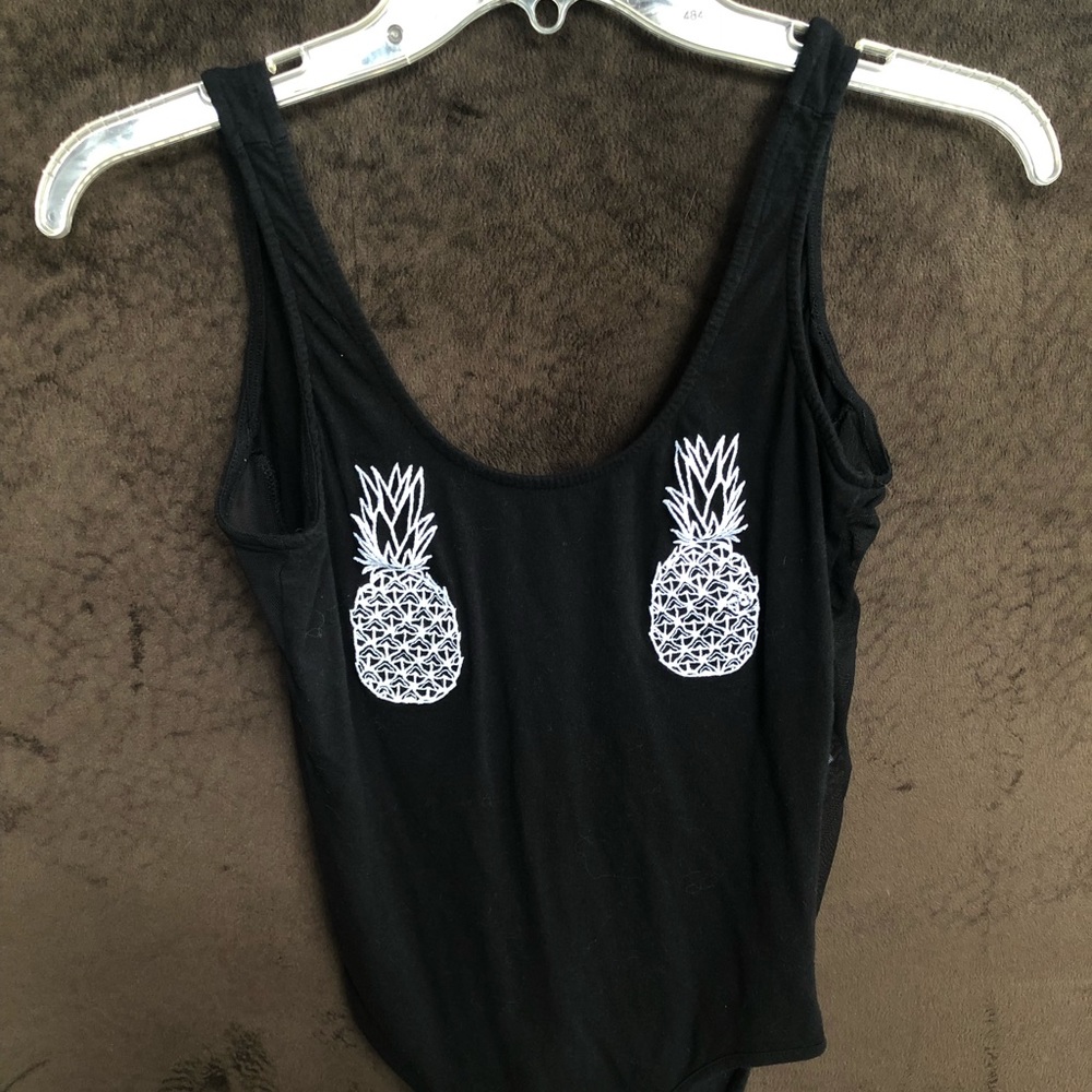 Black Pineapple Body Suit